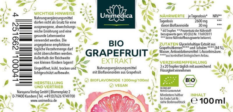 Bio-Grapefruit-Extrakt, 100ml